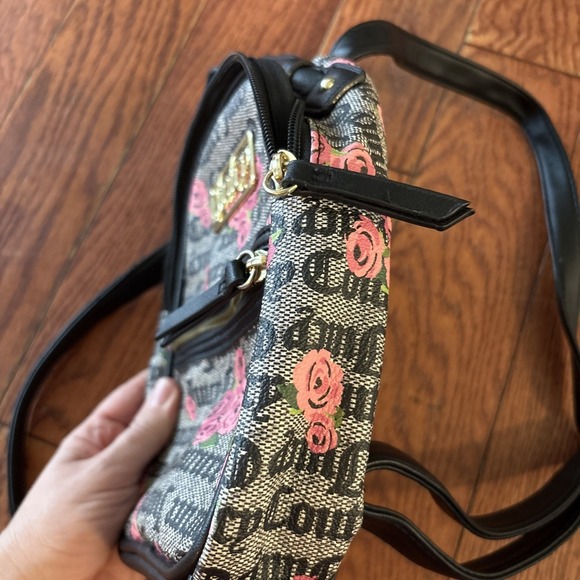Juicy Couture Luxury Mini Backpack w/rose accents Streetwear 90s 2000s  Y2K - Picture 3 of 10